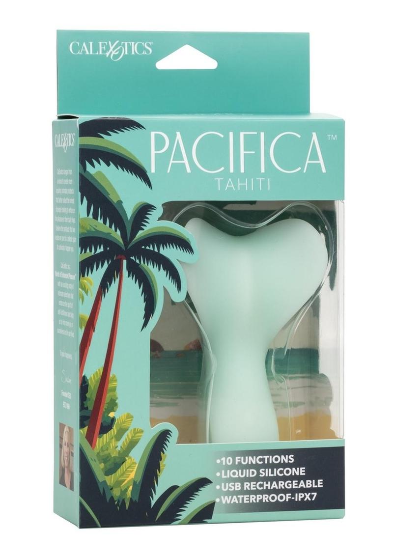 Pacifica Tahiti Rechargeable Silicone Vibrator - Green