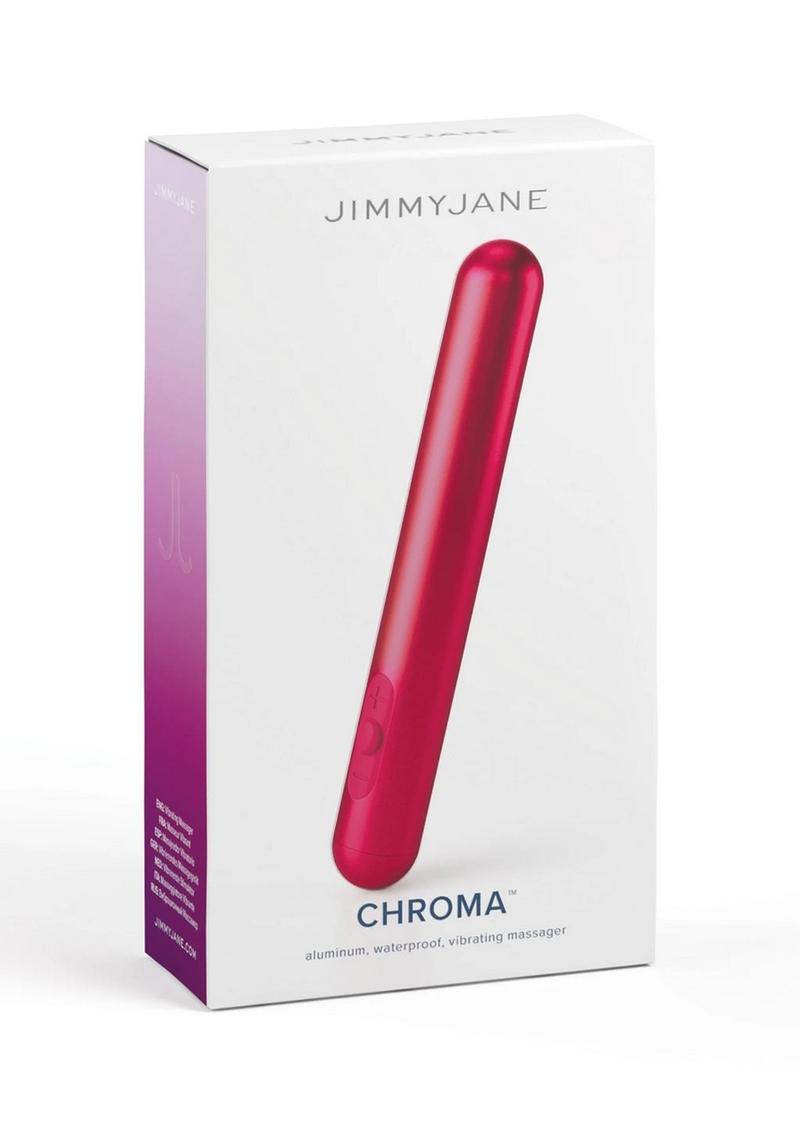 JimmyJane Chroma Metal Rechargeable Vibrator 5.5In - Pink