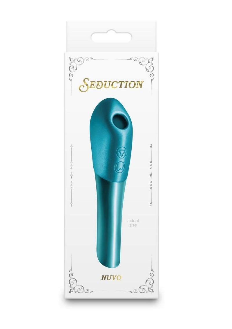 Seduction Nuvo Rechargeable Silicone Air Pulse Clitoral Stimulator - Teal