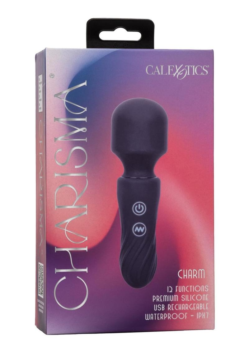 Charisma Charm Rechargeable Silicone Massager Wand - Blue