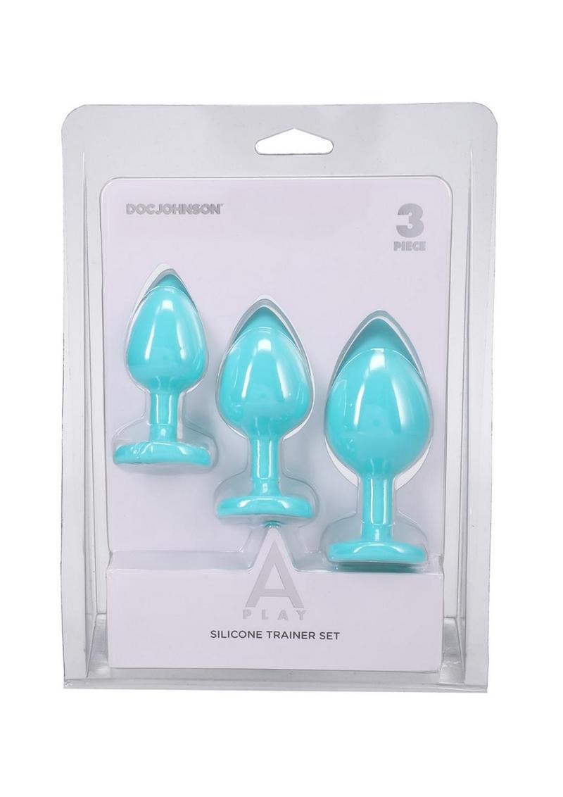 A-Play Silicone Anal Trainer Set - Teal