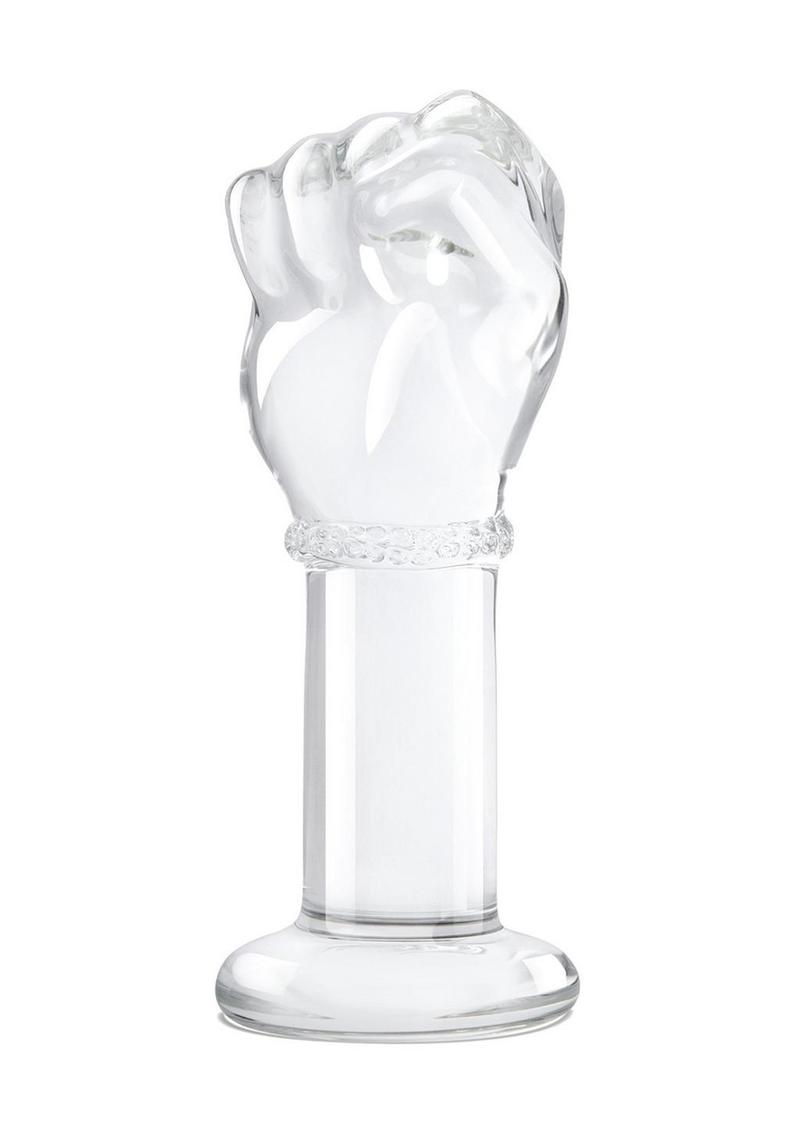 Glas Fist Glass Butt Plug 5in - Clear