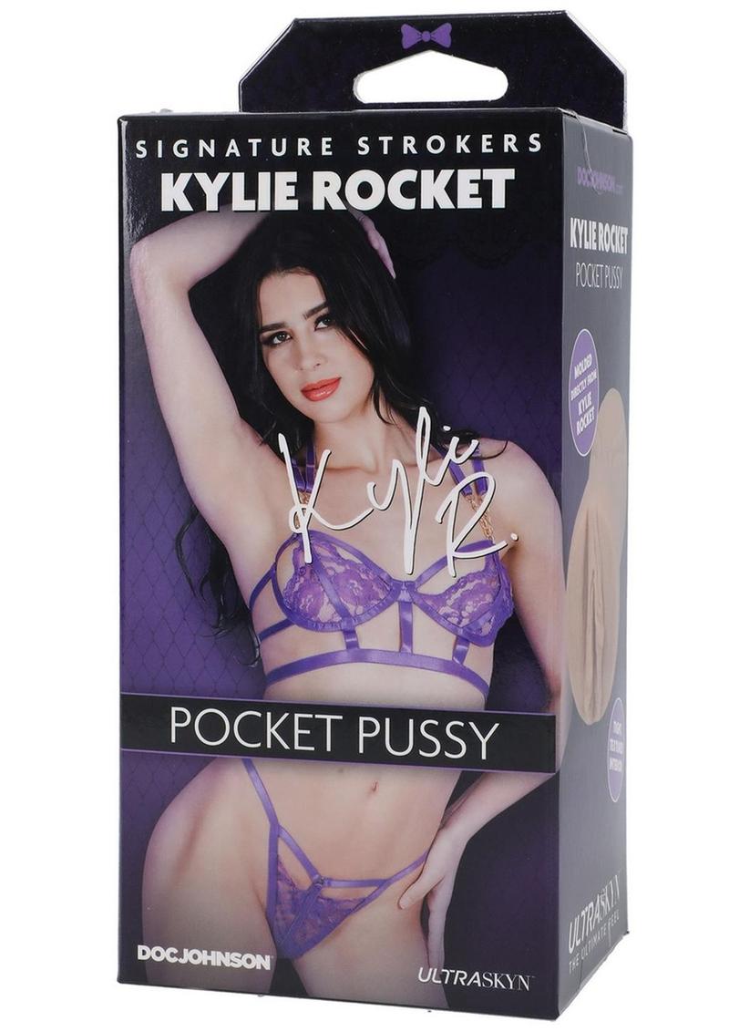 Signature Strokers Kylie Rocket Ultraskyn Pocket Masturbator - Pussy - Vanilla