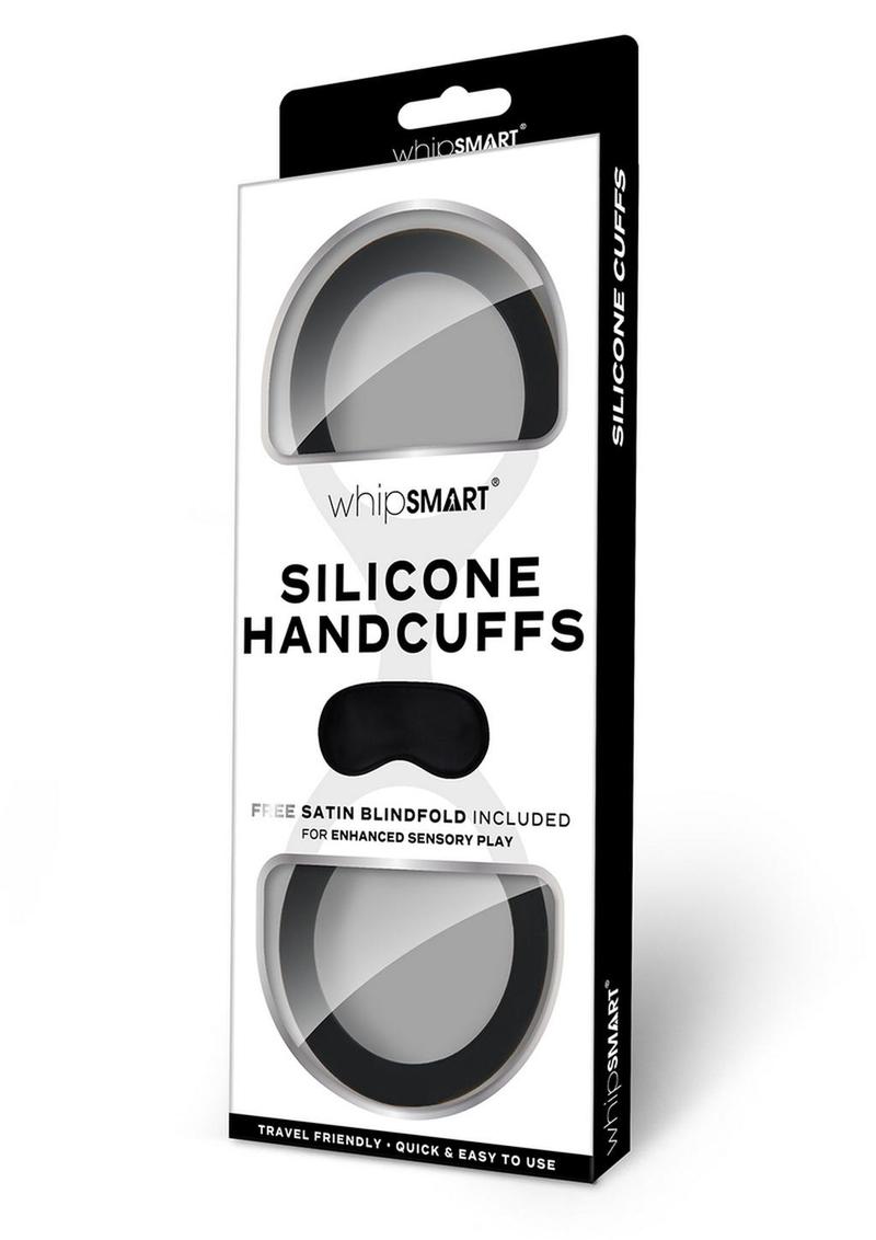 WhipSmart Quickie Cuffs with Eye Mask - Small - Black