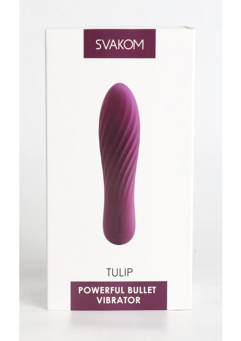 Svakom Tulip Rechargeable Silicone Bullet - Purple