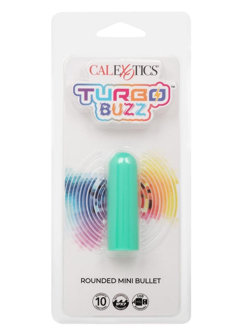 Turbo Buzz Rechargeable Rounded Mini Bullet - Green