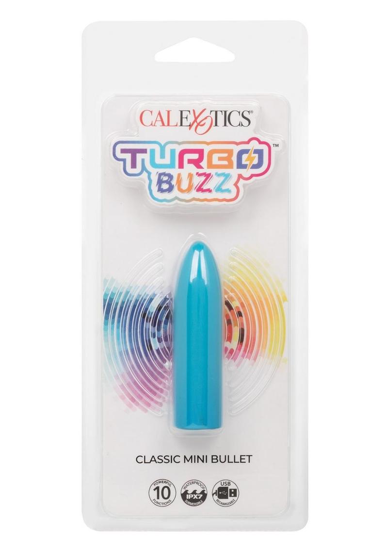 Turbo Buzz Classic Rechargeable Mini Bullet - Blue