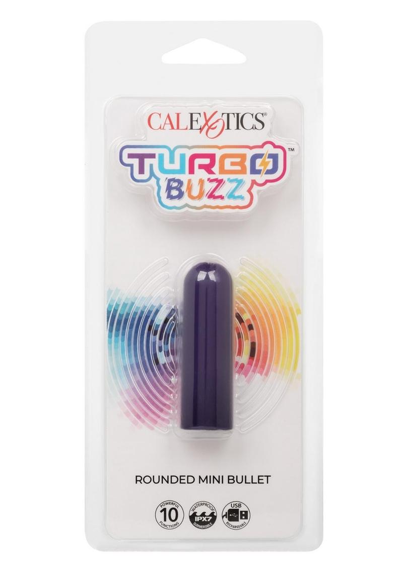 Turbo Buzz Rechargeable Rounded Mini Bullet - Purple
