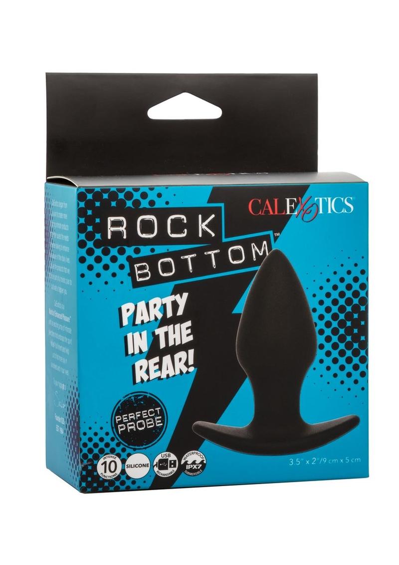 Rock Bottom Perfect Rechargeable Silicone Probe - Black