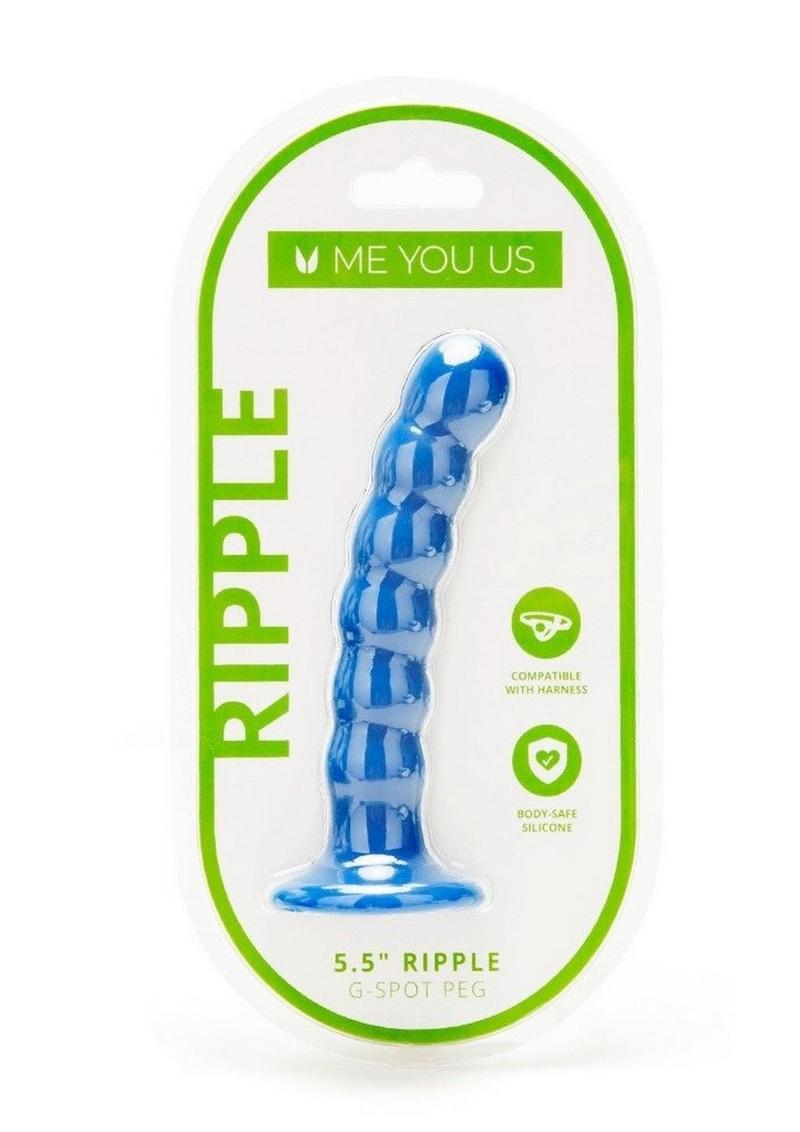 ME YOU US Ripple G-spot Peg 5.5in - Blue