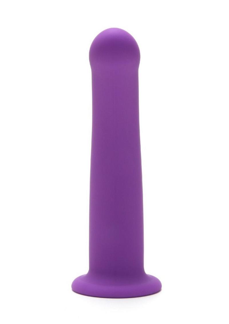 ME YOU US Curved Silicone Dildo 7in - Purple