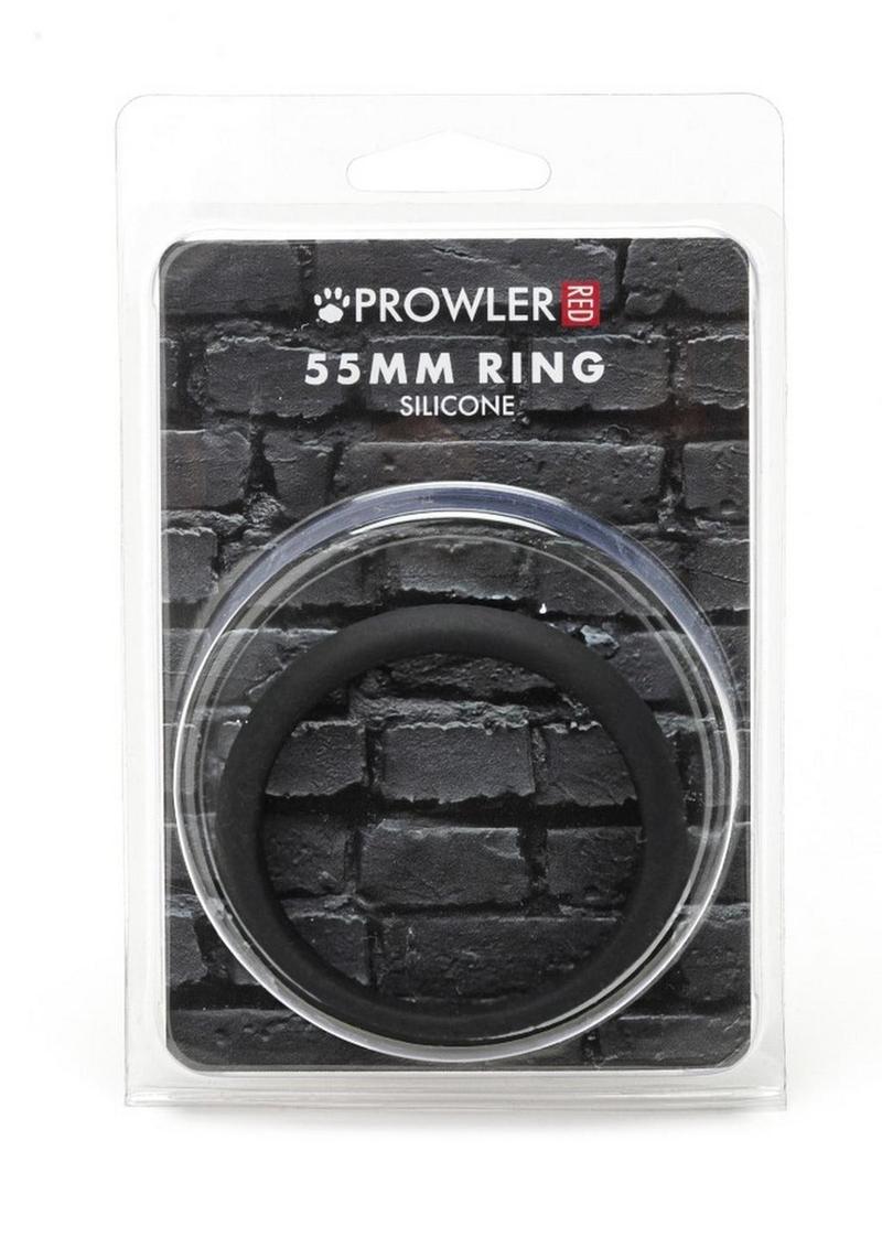 Prowler RED Silicone 55mm Cock Ring - Black