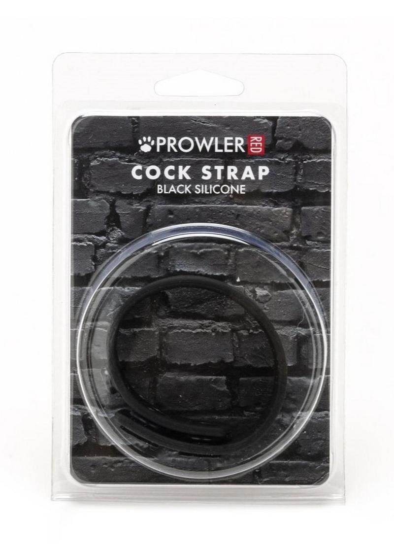 Prowler RED Silicone Cock Strap - Black