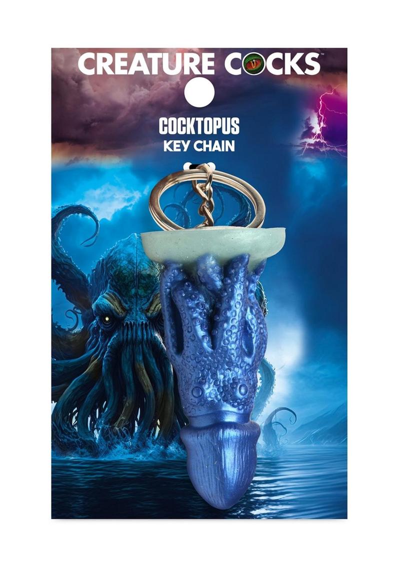 Creature Cocks Cocktopus Keychain - Blue