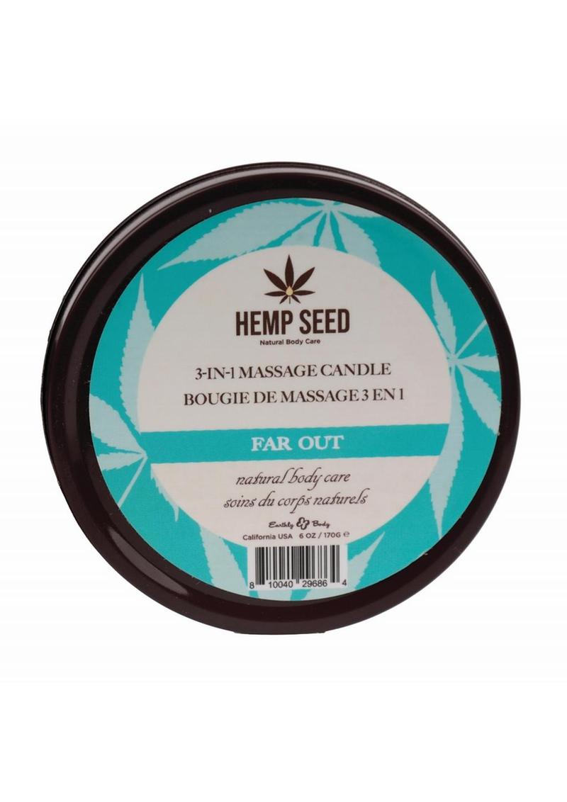 Earthly Body Hemp Seed 3 In 1 Massage Candle - Far Out