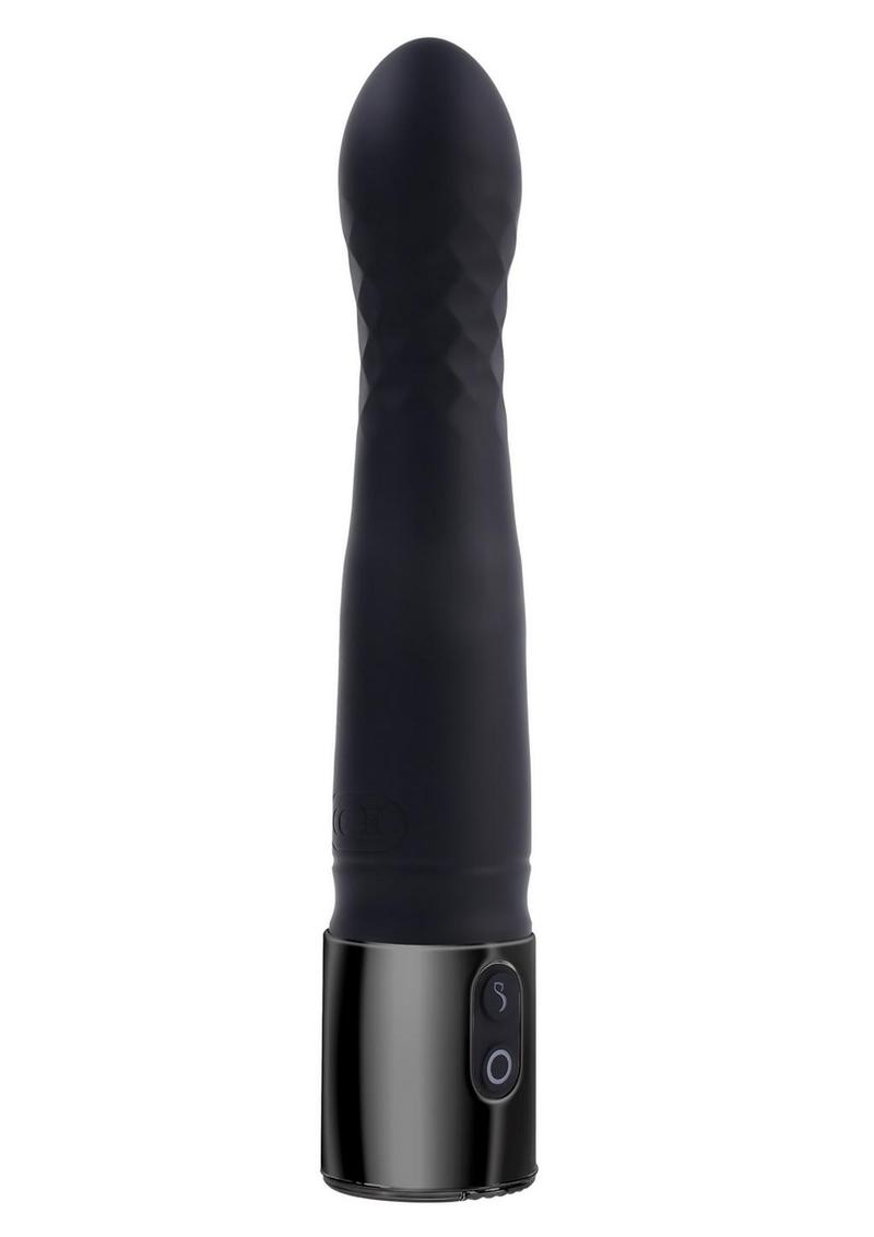 Playboy Pleasure Zone Rechargeable Silicone Light-Up Vibrator - Black
