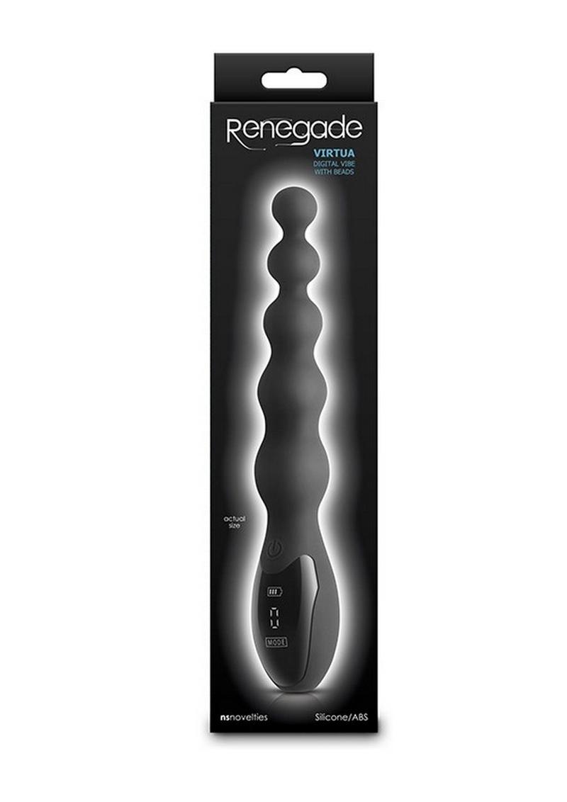 Renegade Virtua Rechargeable Silicone Vibrator - Black