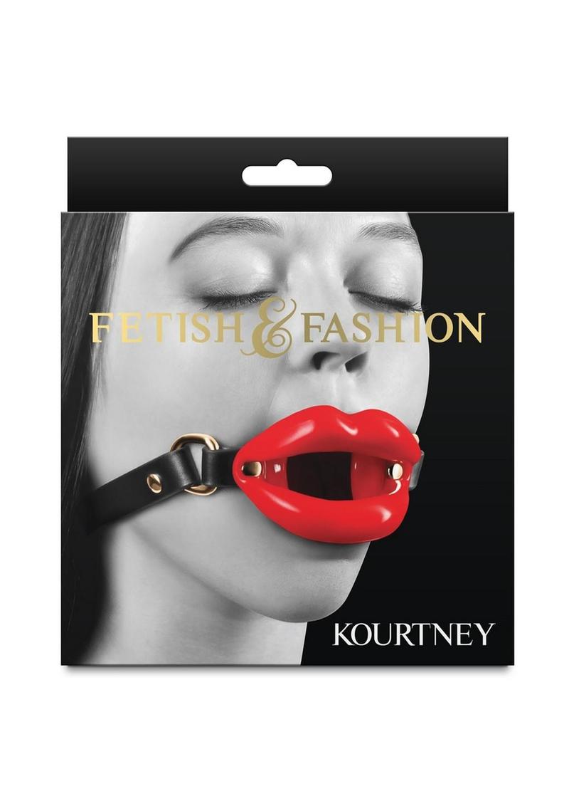 Fetish and Fashion Kourtney Silicone Ball Gag - Red/Black
