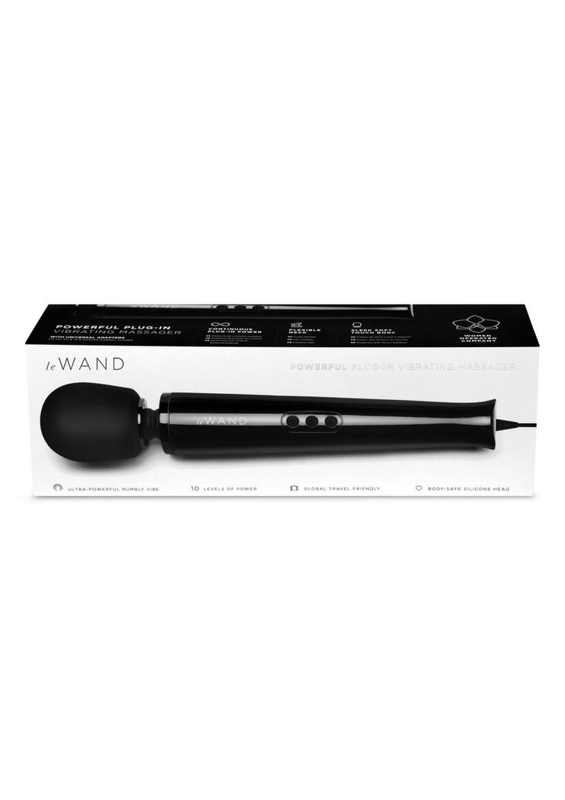 Le Wand Plug-in Massager - Sky Black