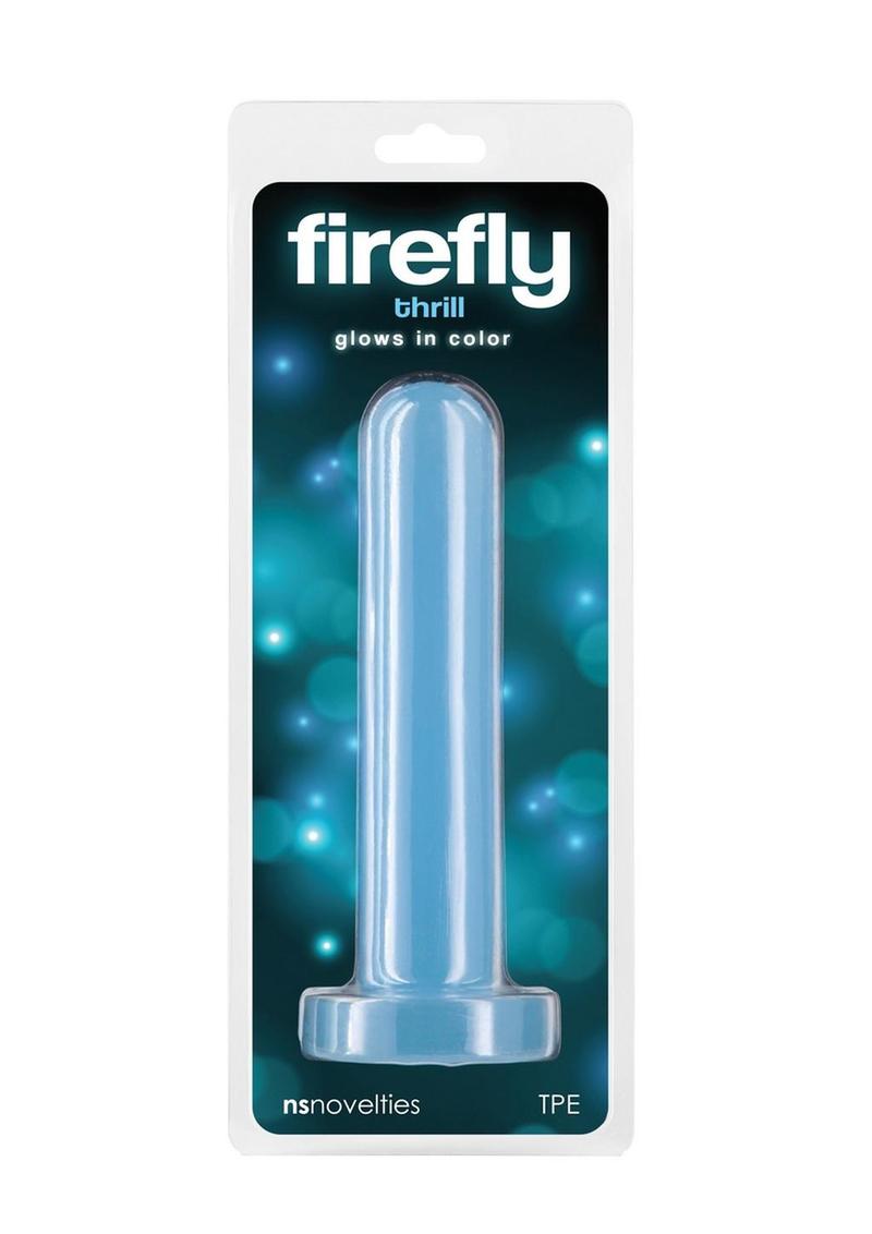 Firefly Thrill Glow in The Dark Dildo - Small - Blue