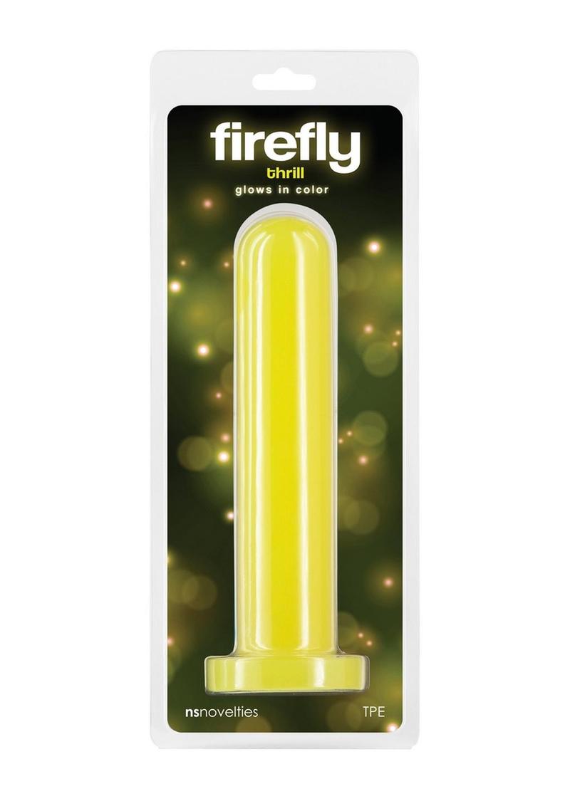 Firefly Thrill Glow in The Dark Dildo - Large - Yellow