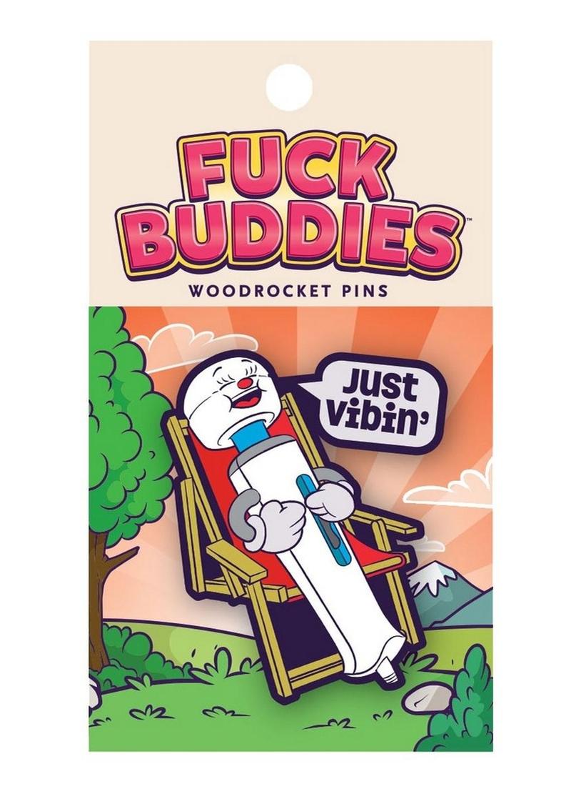 Fuck Buddies Just Vibin` Enamel Pin - Multicolor