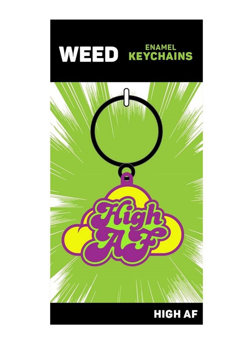 High AF Keychain - Green/Purple/Yellow