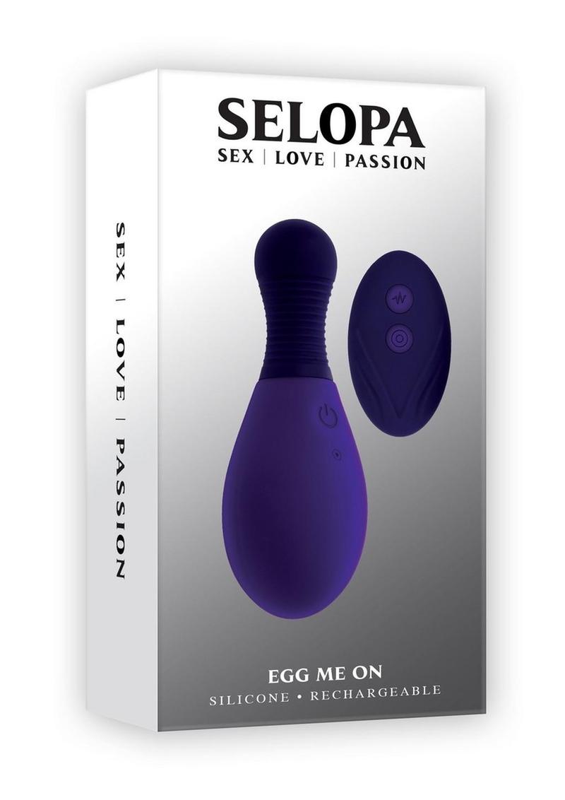 Selopa Egg on Me Rechargeable Silicone Egg Vibrator - Purple