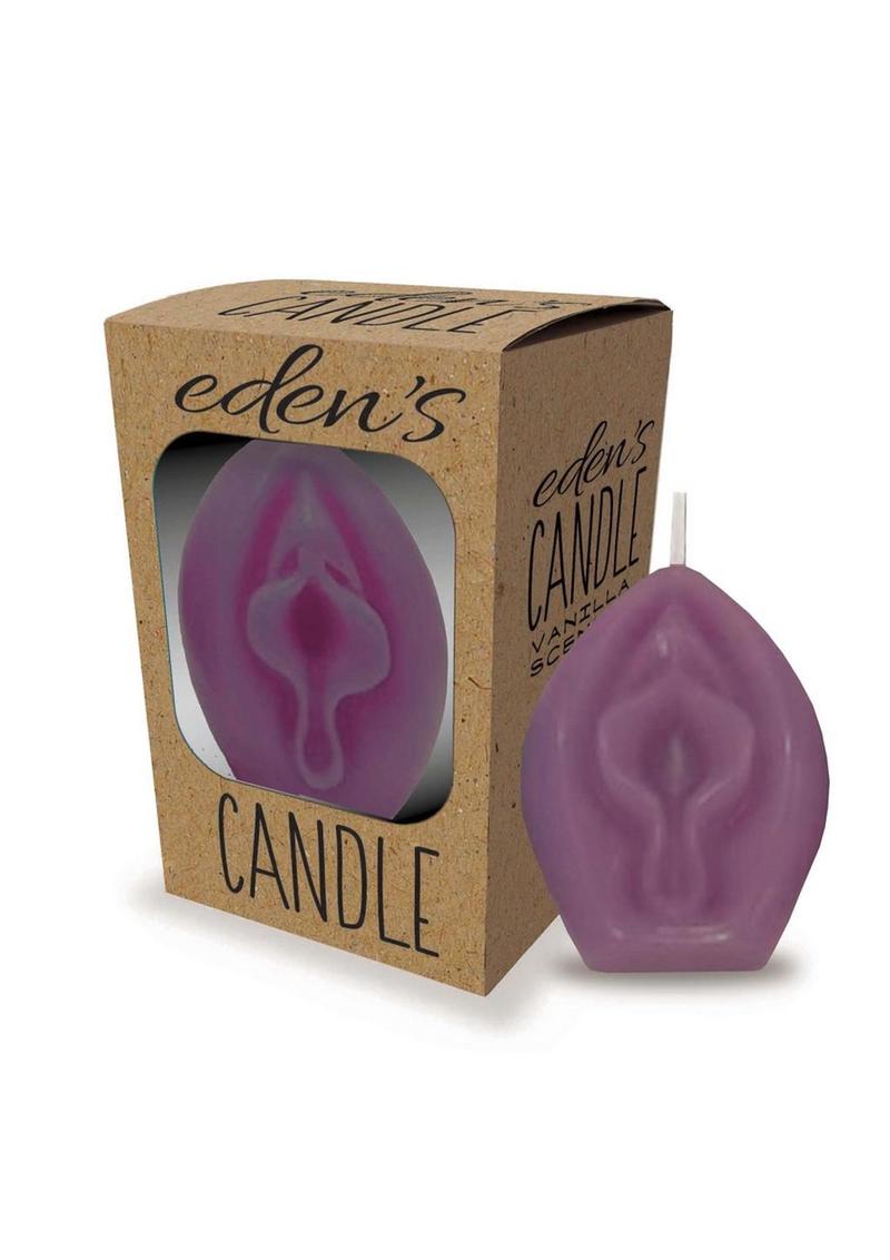 Eden`s Candle Vanilla Scented Vagina - Eggplant Purple