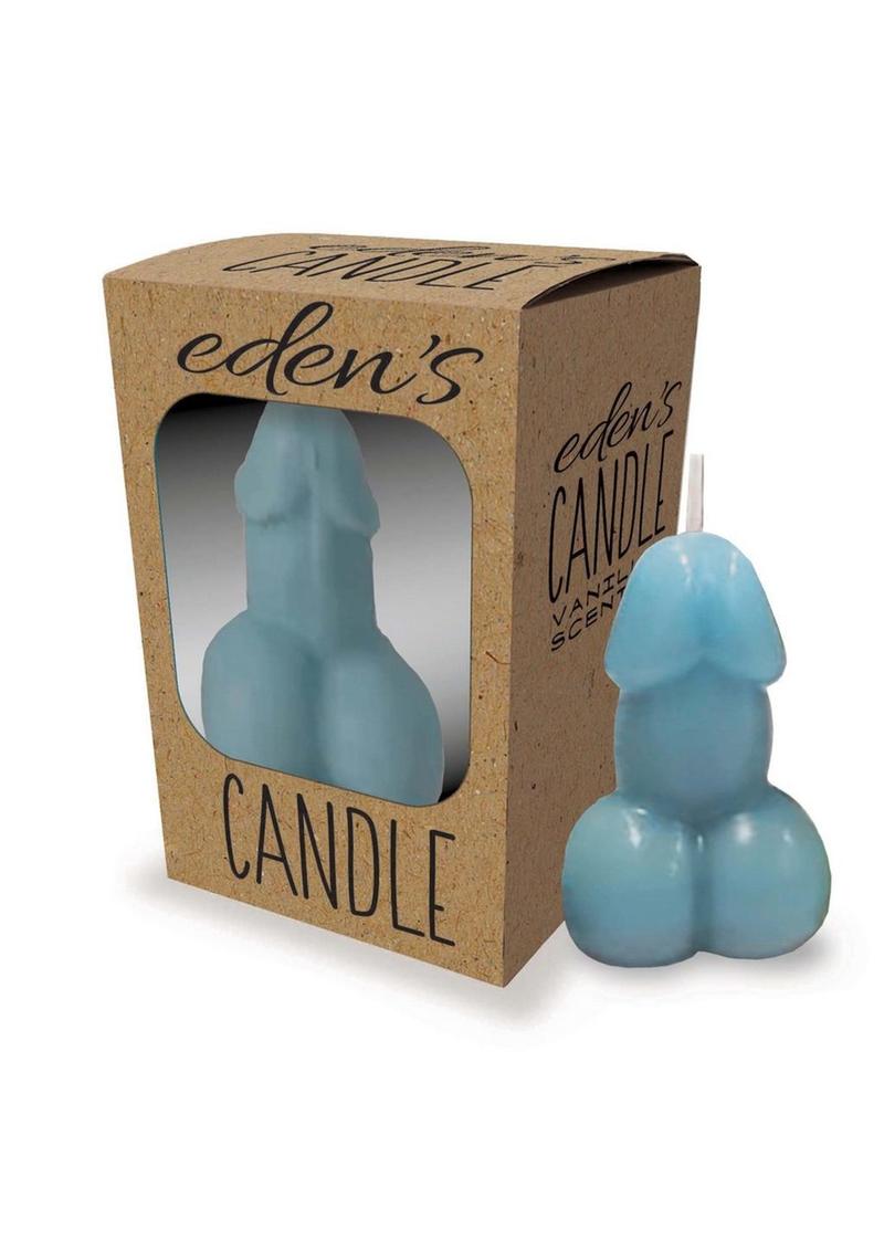 Eden`s Candle Vanilla Scented Penis - Blue