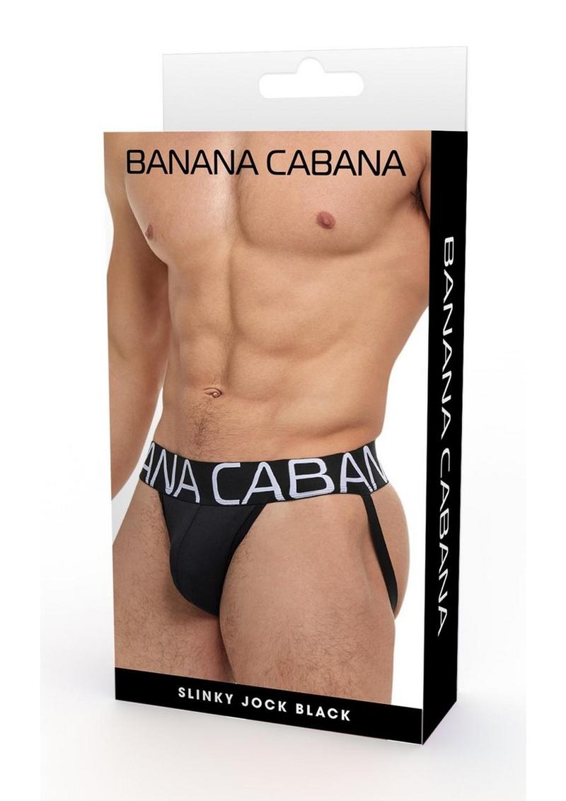 Banana Cabana Jock - Small/Medium- Black