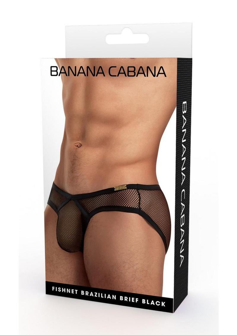 Banana Cabana Bikini Mesh - Medium/Large - Black