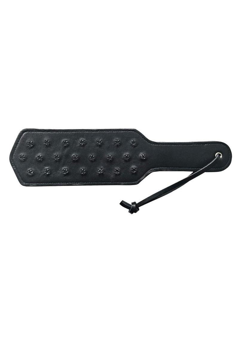 Rouge Leather Pin Prick Paddle - Black