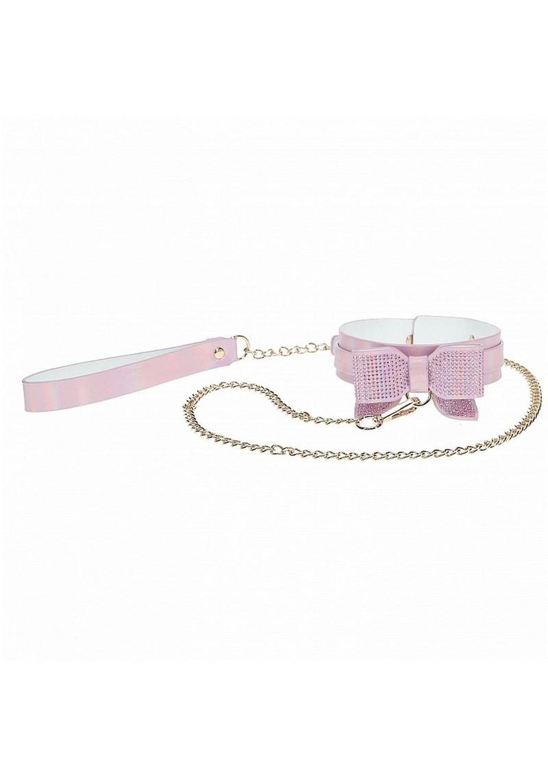 Ouch! Paris Collection Collar with Leash - Pink