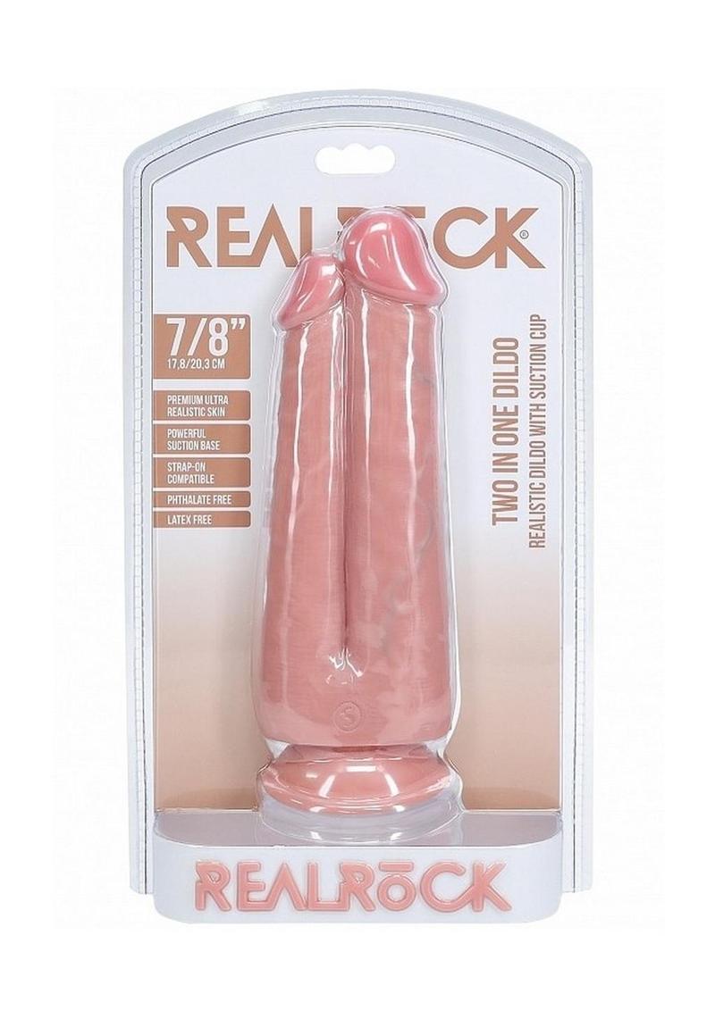 RealRock Ultra Realistic Skin Two in One 7in/8in - Vanilla