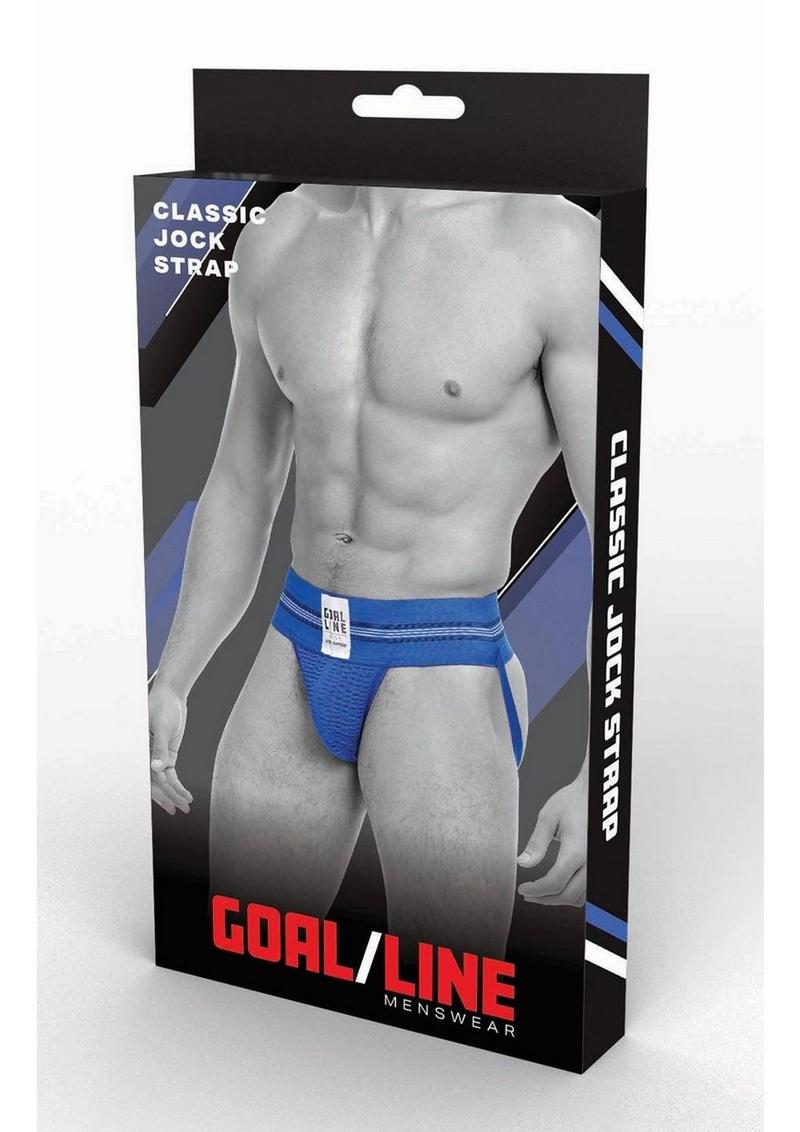 Goal Line Class Jockstrap - Small/Medium - Blue