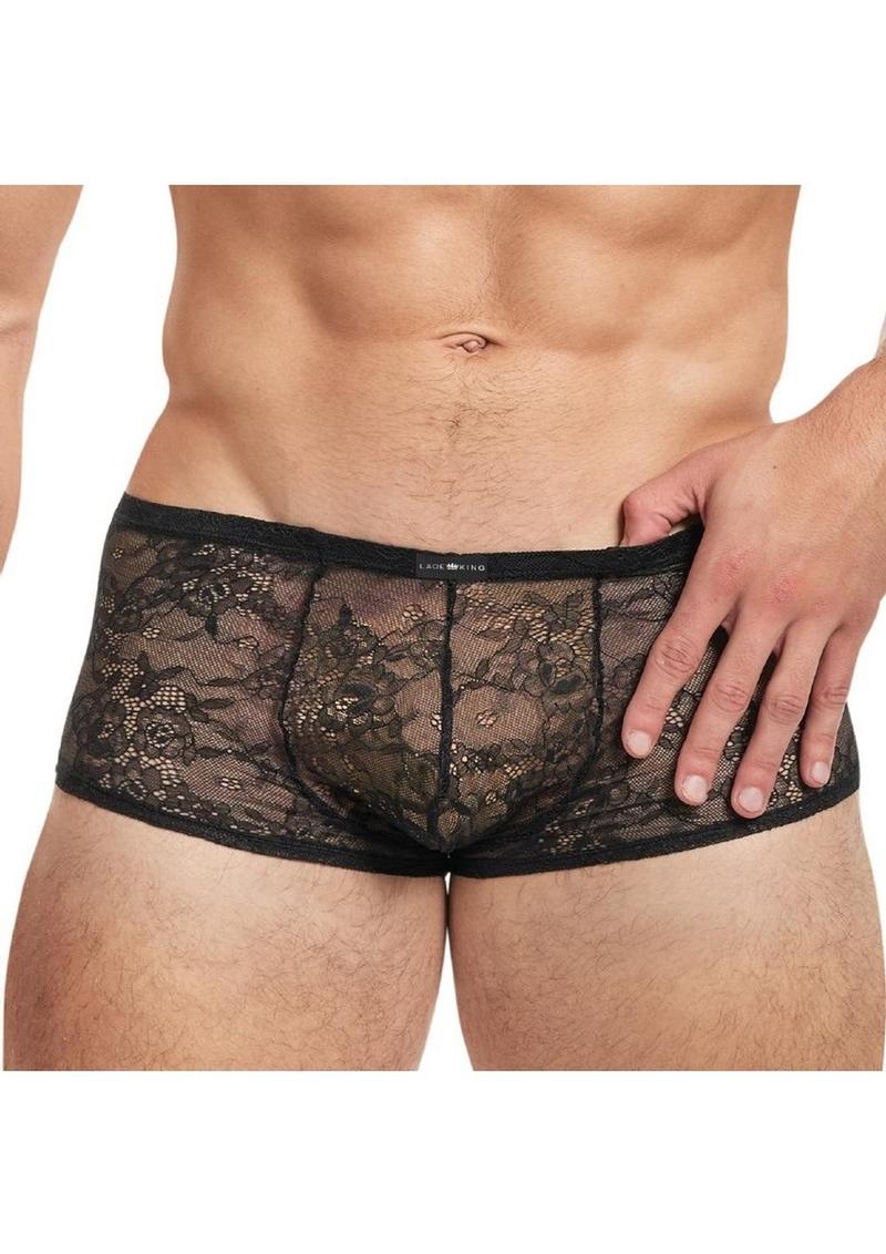 Lace King Lace Trunks - Medium/Large - Black