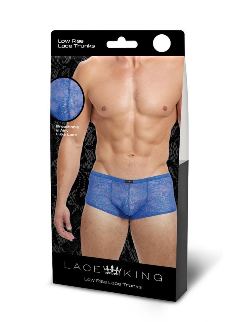 Lace King Lace Trunks - Large/XLarge - Blue