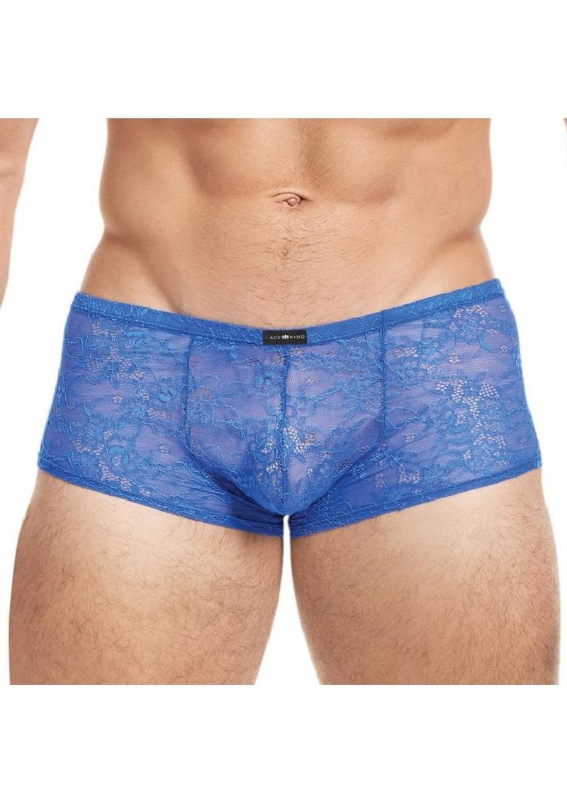 Lace King Lace Trunks - Medium/Large - Blue