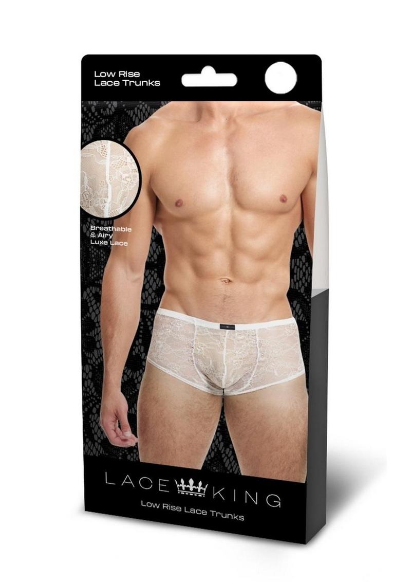 Lace King Lace Trunks - Medium/Large - White