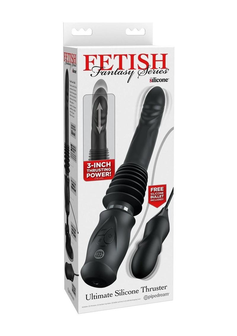 Fetish Fantasy Series Ultimate Silicone Rechargeable Thruster - Black