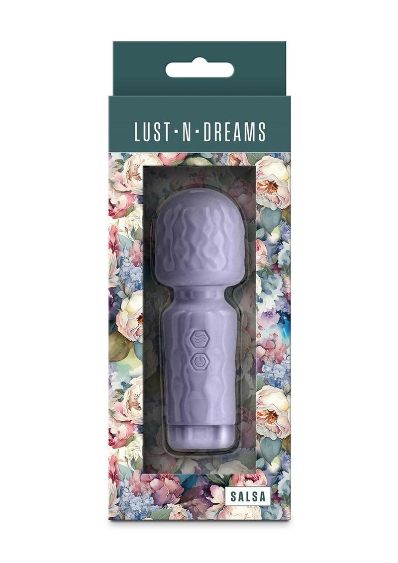 Lust-N-Dreams Salsa Rechargeable Silicone Petite Body Wand - Lavender
