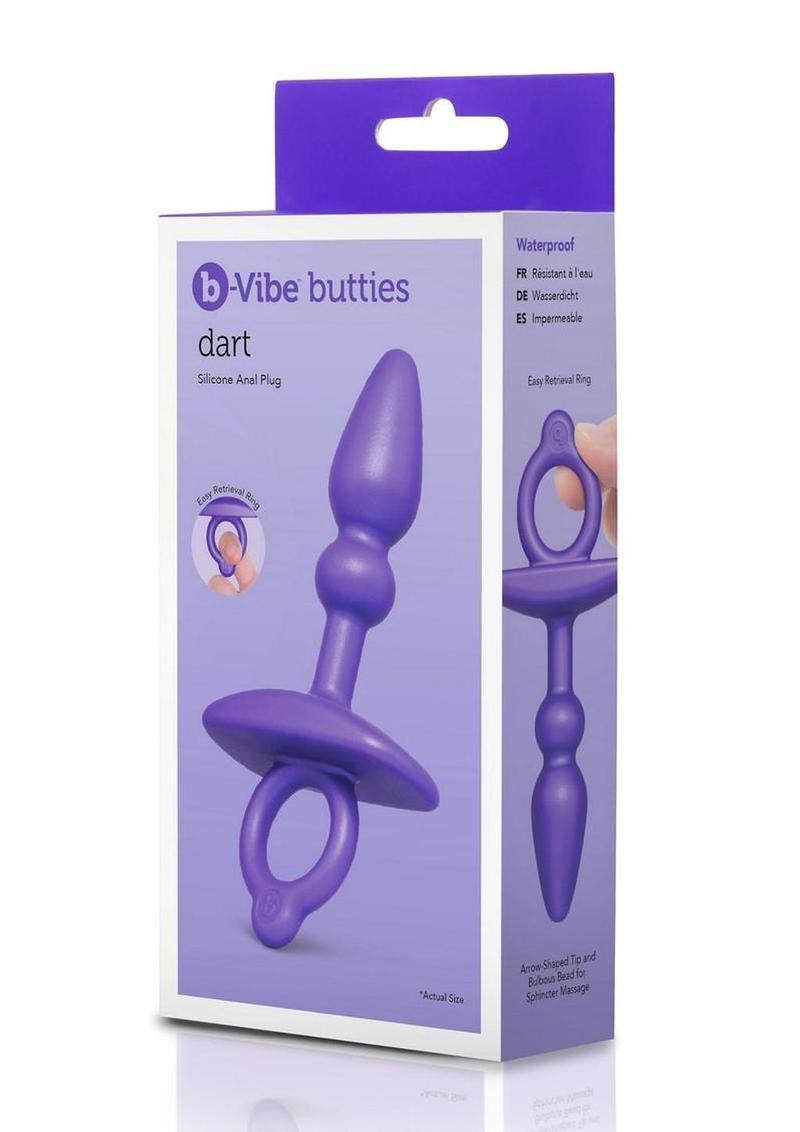 B Vibe Butties Dart Silicone Anal Plug Purple