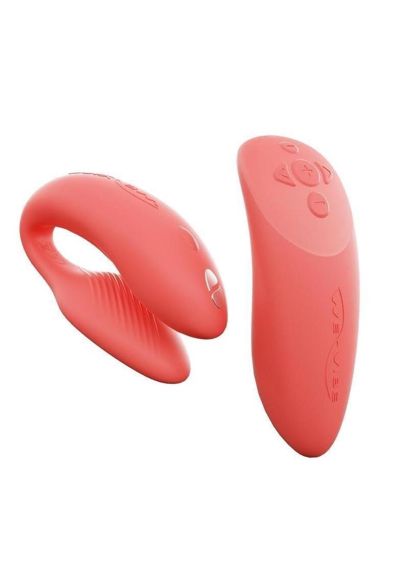 We-Vibe Chorus Rechargeable Silicone Couples Vibrator with Remote Control - Crave Coral