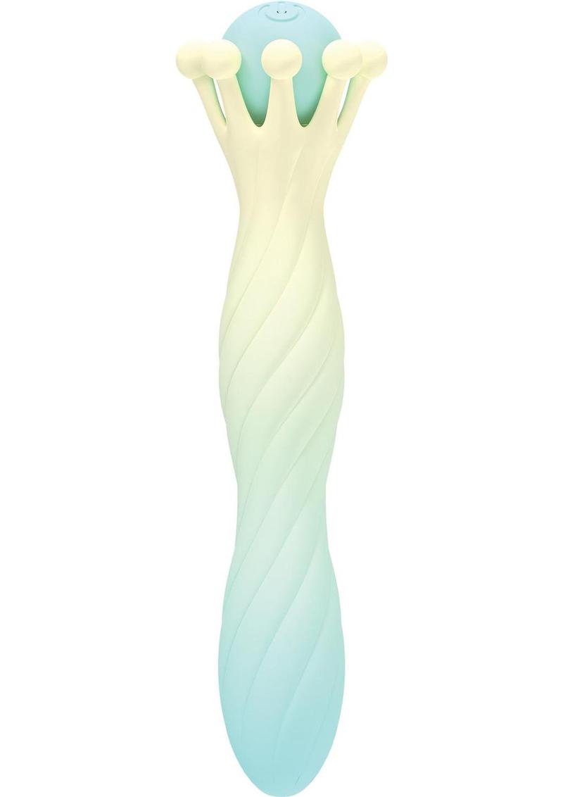 Wet Dreams Crown Jewel Rechargeable Silicone Crown Sceptor Vibrator - Multicolor