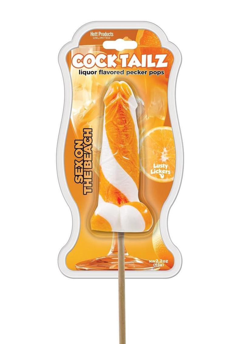 Cocktails Liquor Flavored Pecker Pops - Orange