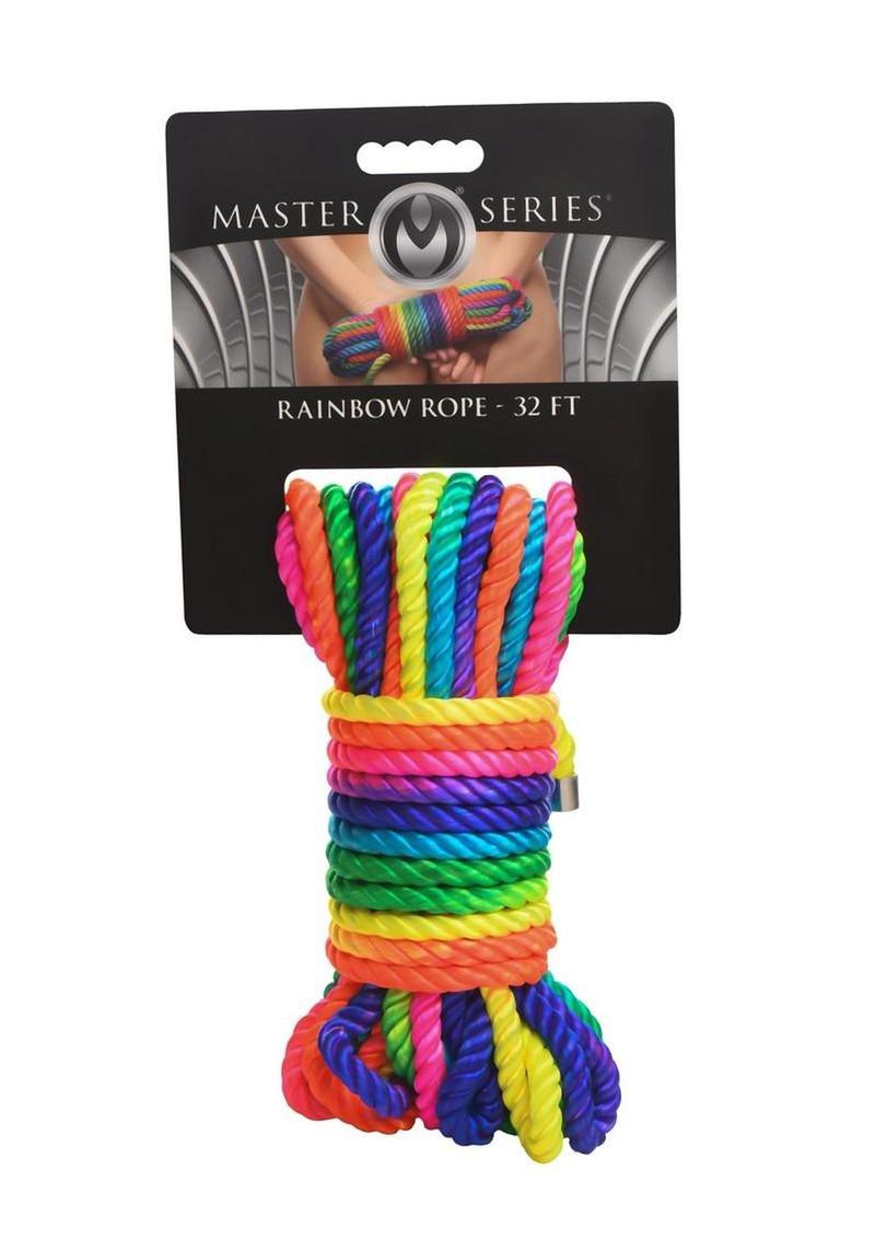 Master Series Bondage Rope 32ft - Rainbow